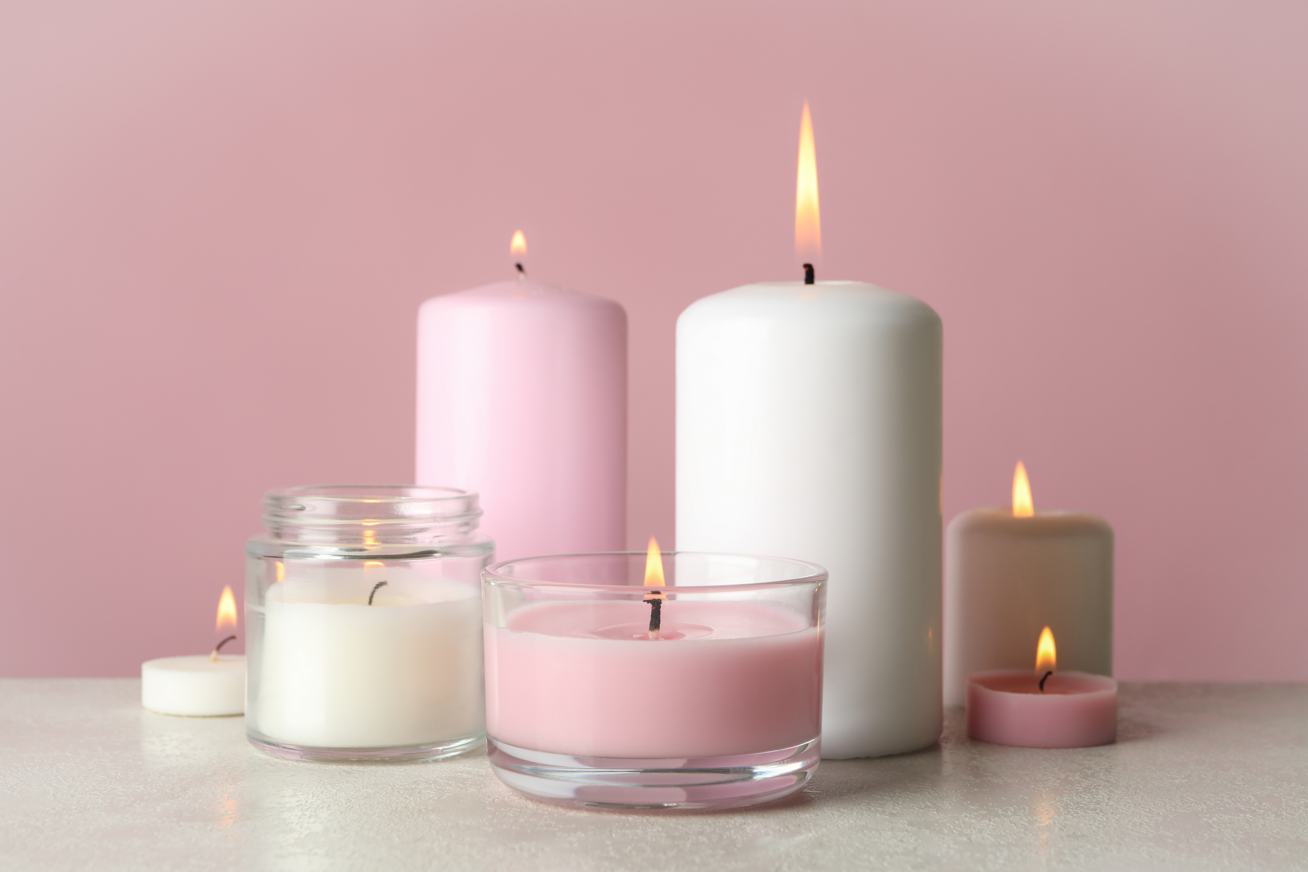 Lighted Scented Candles